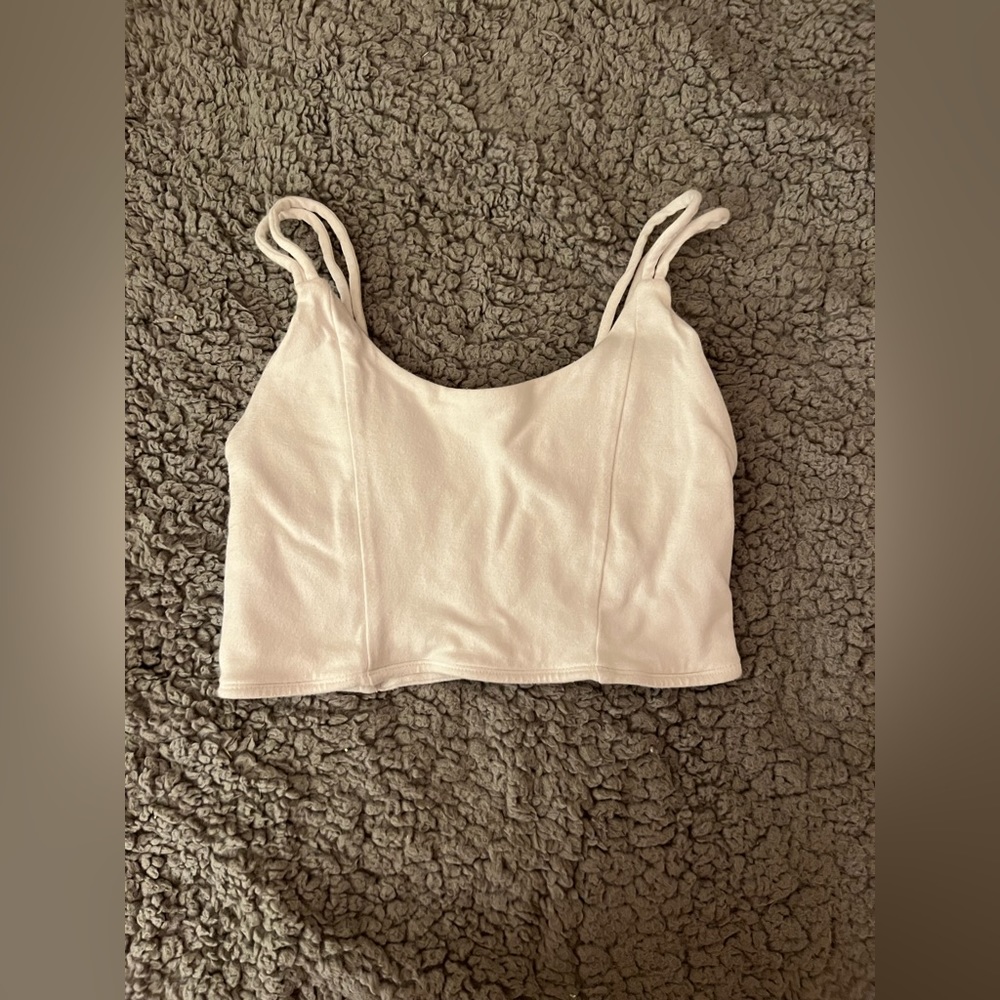 White bralette. Super comfy!